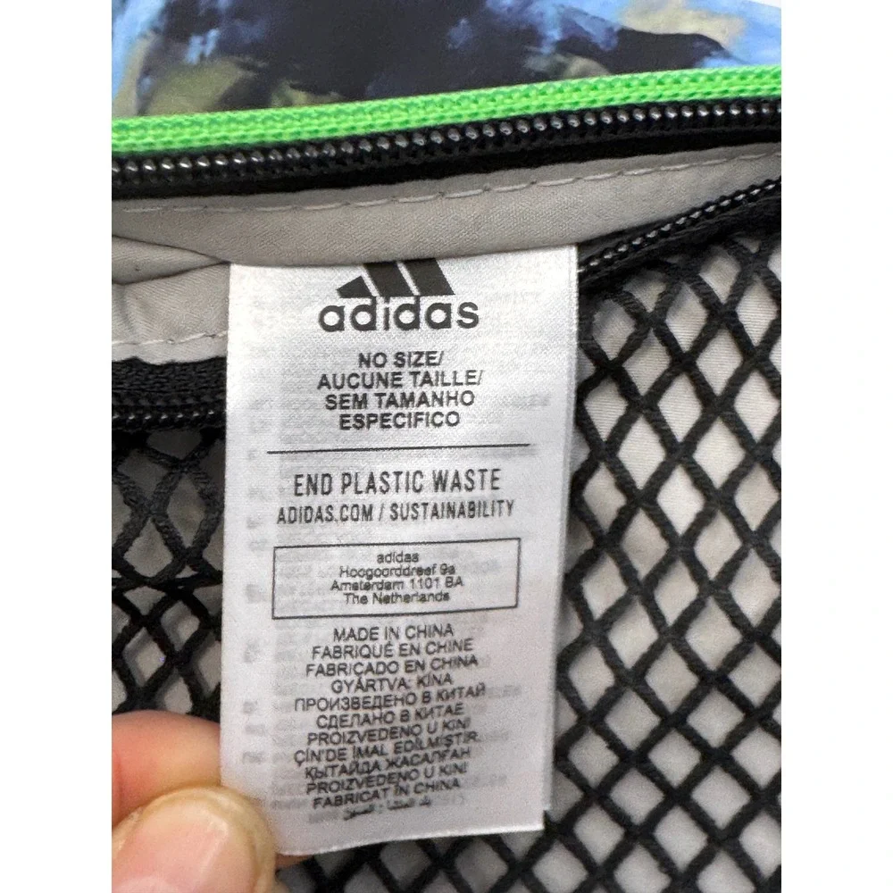 Adidas by Stella McCartney Blue Marble Print Travel Organizer Mesh Packing‎ Cube
